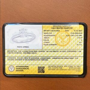 Zales 14K Gold Lab-Created Diamond Ring - White Diamond